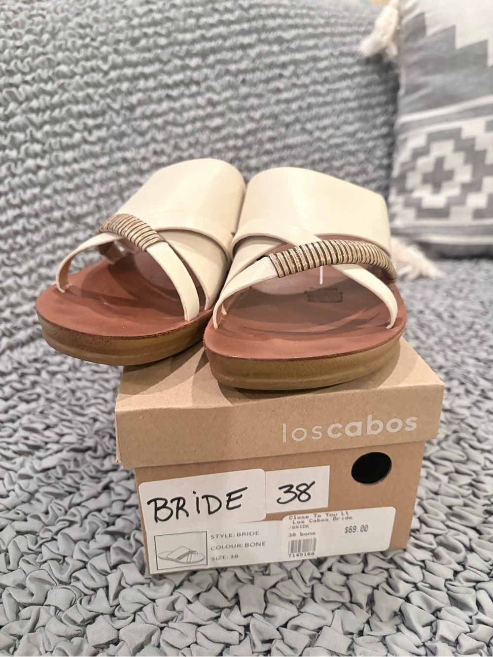 Los Cabos Bone Slide Sandals